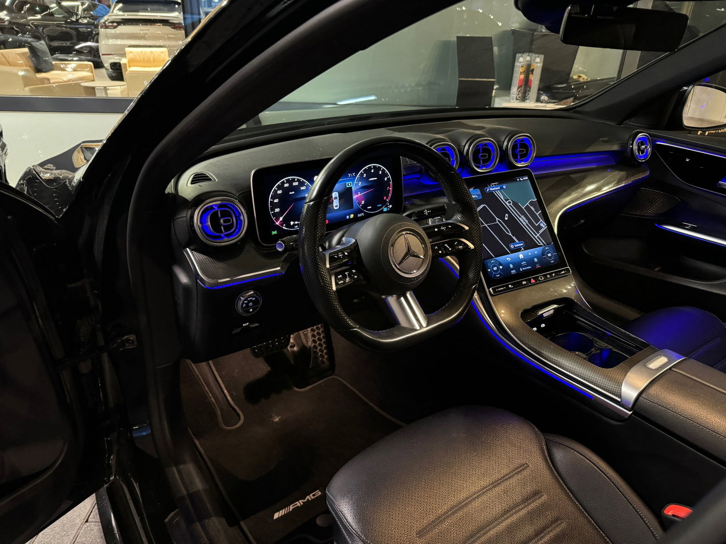 Mercedes-Benz C-Klasse 180 AMG Line Volleer|Night|Sfeer|NAP