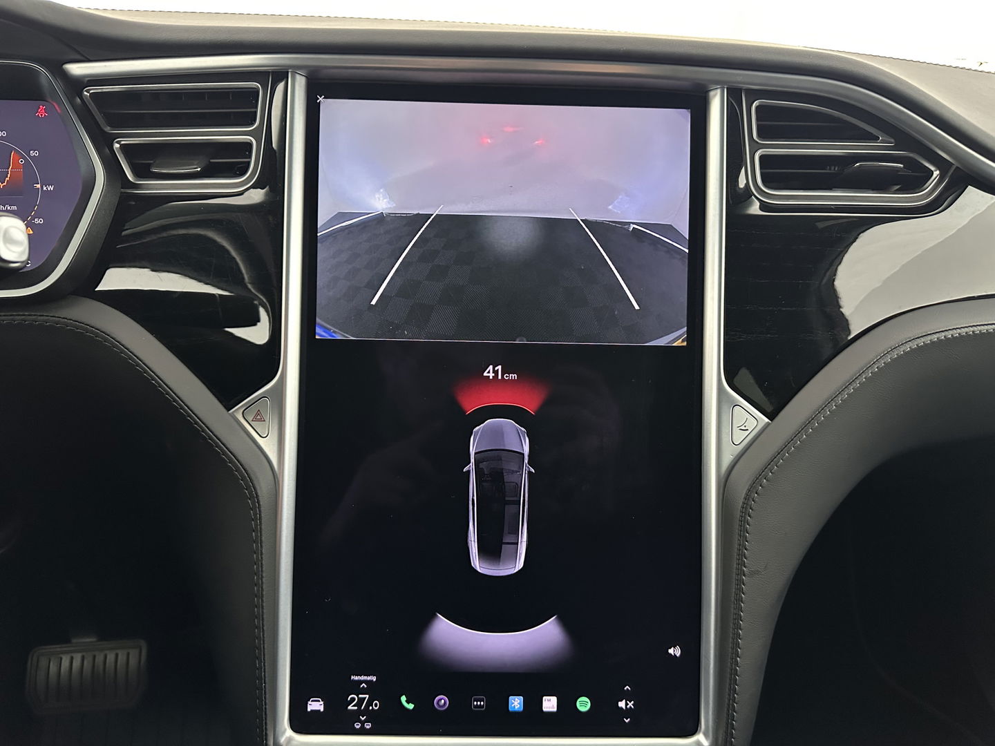 Tesla Model X 75D Base 7-Pers. [ 3-Fase-17kW ] {SOH-88%} Aut. *PANO-WINDOW | AUTOPILOT | LEATHER-FABRIC | TOPVIEW | NAVI-FULLMAP | FULL-LED | AIRSUSPENSION | DIGI-COCKPIT | KEYLESS | CAMERA | DAB+ | HEATED-COMFORTSEATS | 20''ALU*