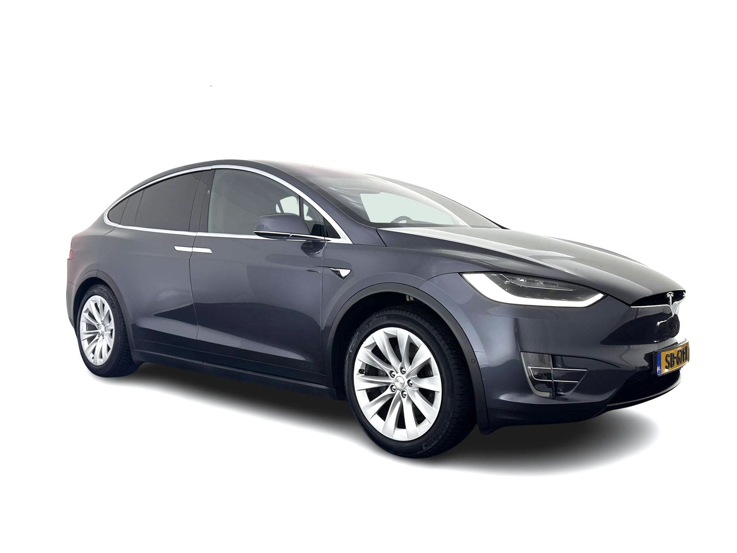 Tesla Model X 75D Base 7-Pers. [ 3-Fase-17kW ] {SOH-88%} Aut. *PANO-WINDOW | AUTOPILOT | LEATHER-FABRIC | TOPVIEW | NAVI-FULLMAP | FULL-LED | AIRSUSPENSION | DIGI-COCKPIT | KEYLESS | CAMERA | DAB+ | HEATED-COMFORTSEATS | 20''ALU*
