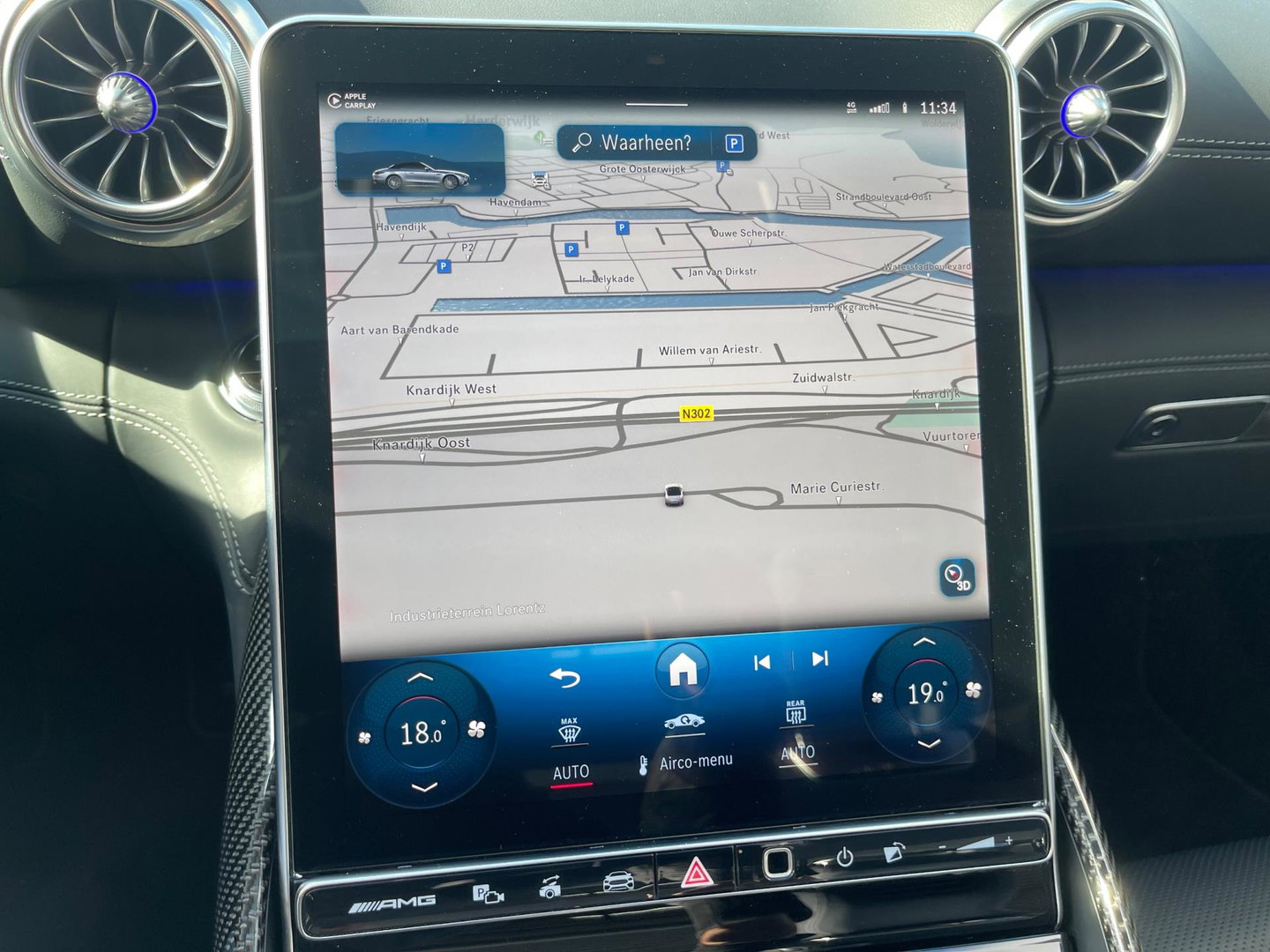 Mercedes-Benz SL-Klasse Roadster AMG 43 V-8-Styling *Night-Pakket*Burmester Carbon Head-Up