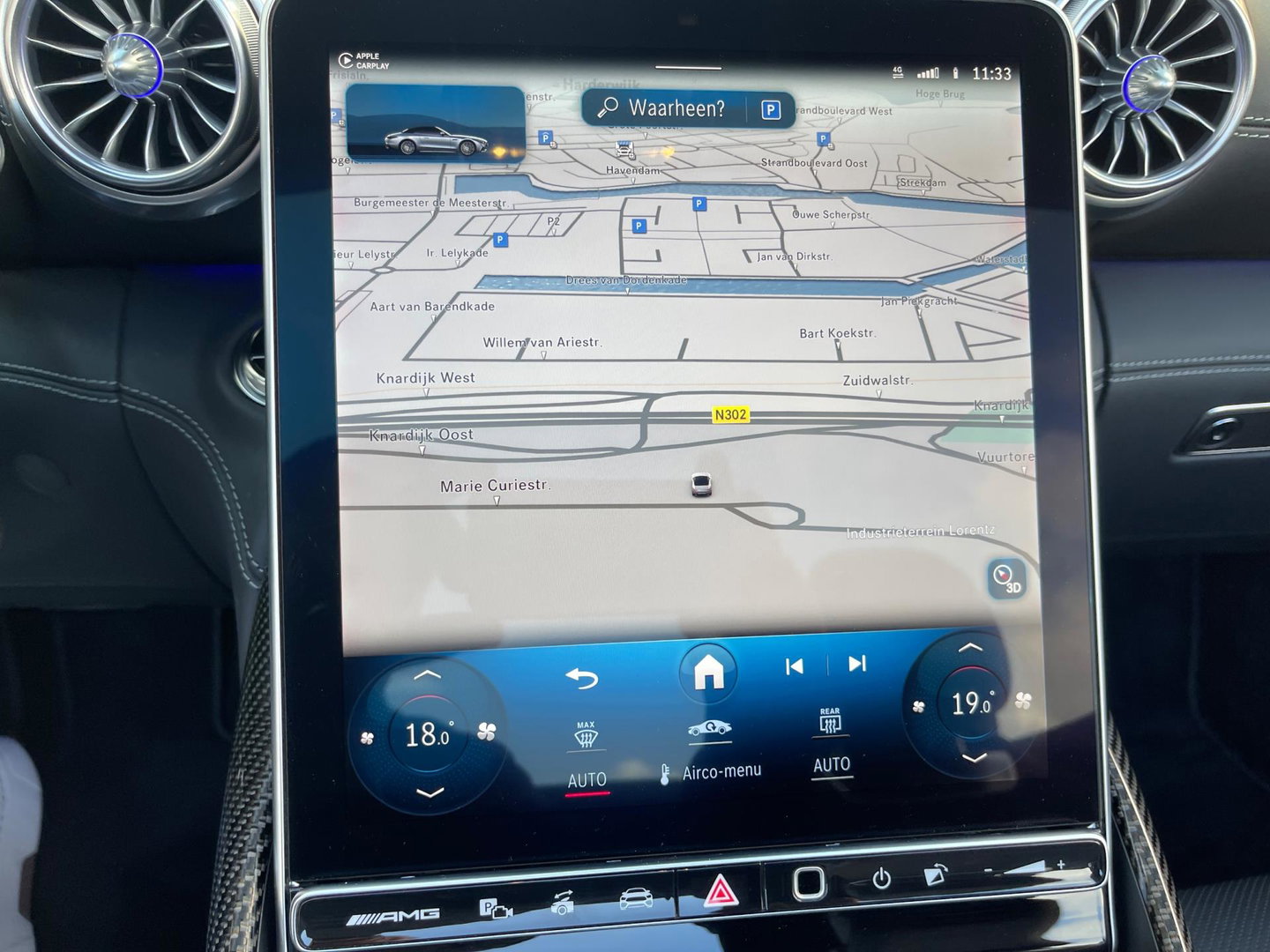 Mercedes-Benz SL-Klasse Roadster AMG 43 V-8-Styling *Night-Pakket*Burmester Carbon Head-Up