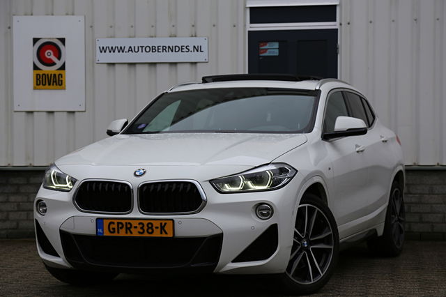 BMW X2 - 2.0i xDrive High Executive M-Sport*Perfect Onderh.*Pano/ACC/H&K/Leder/Stoelverw./HUD/Memorie/Rijstrook/LED/Camera/Parkeersens.V+A/19 inch LM*