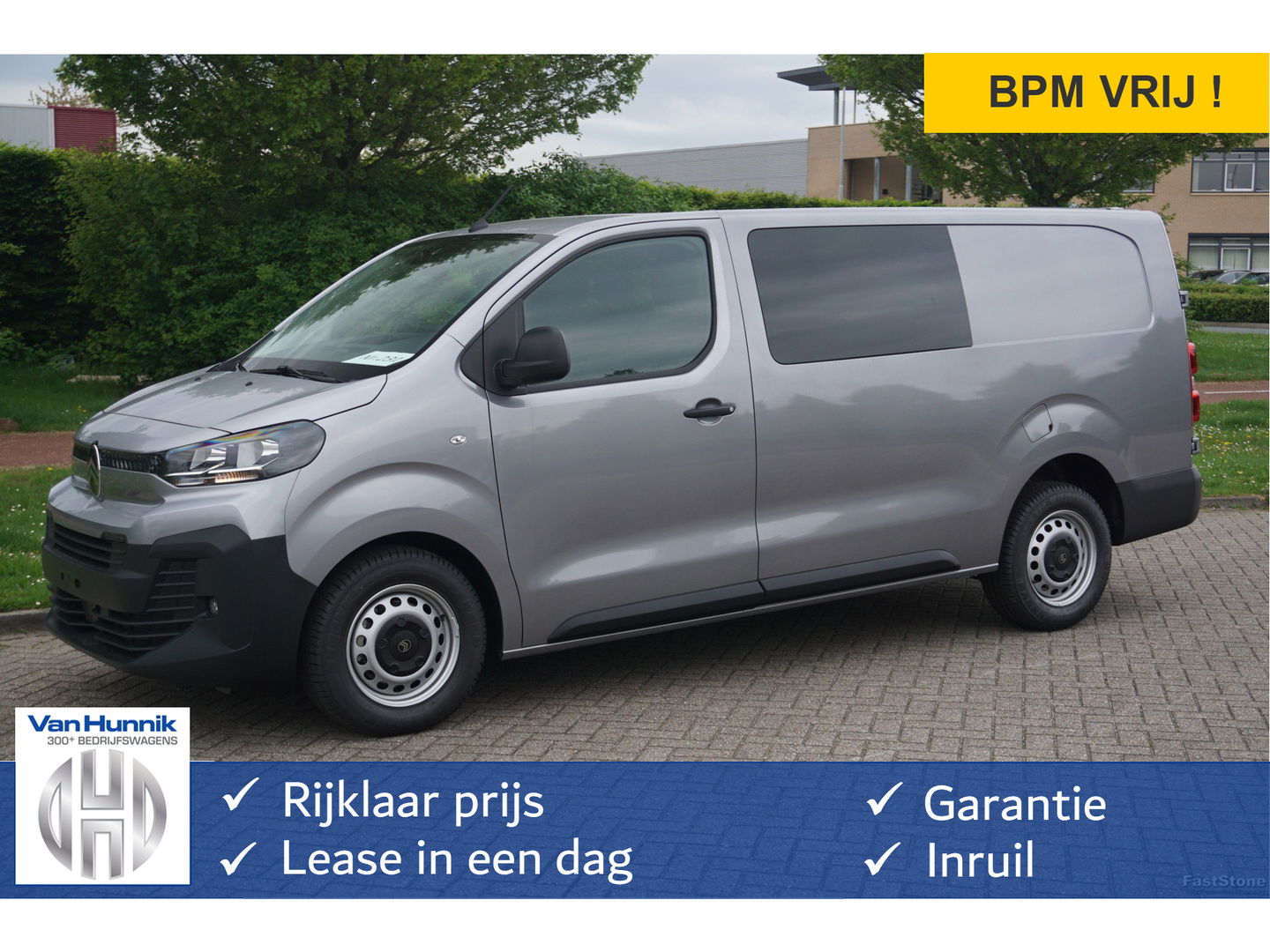 Citroën Jumpy 2.0D 180PK EAT8 Aut L3H1 Dubbel Cabine BPM VRIJ!! Apple CP / Android A, Camera, Airco, 17" LM Velgen!! Nr. B01*