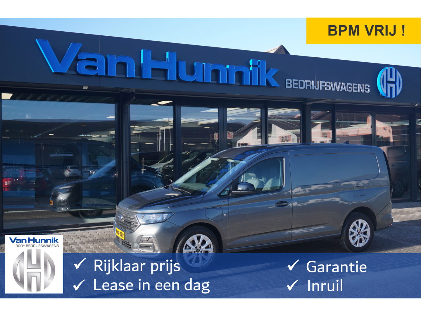 Ford Transit Connect L2 1.5 PHEV Hybride Limited 150PK AUT BPM VRIJ!! Navi, Cam, LED, LM Velg, Trekhaak!! NR. M01*
