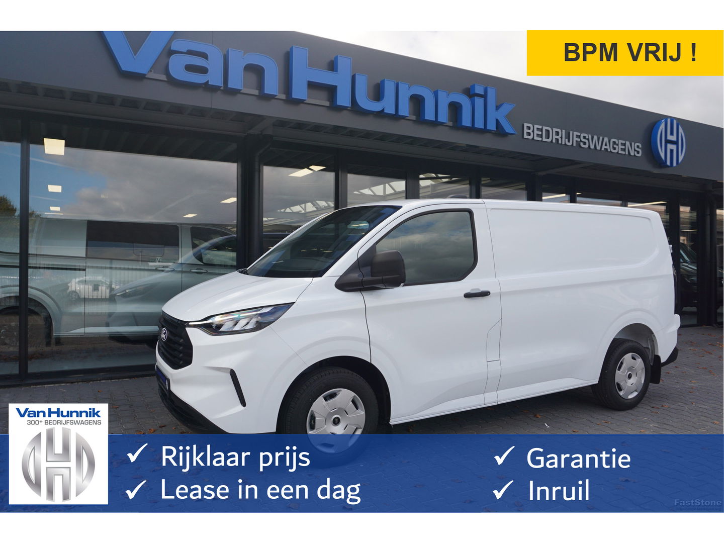 Ford Transit Custom 300S 136PK Trend BPM VRIJ 13"  Apple CP/Android A. 16" LM, Cam LED, Tot 2029 Garantie!! NR. P844*