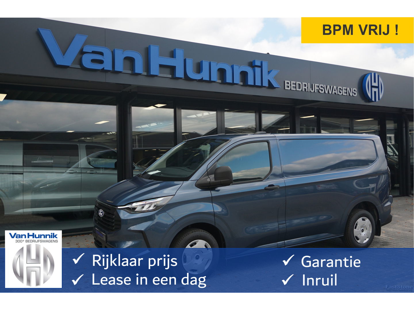 Ford Transit Custom 280S 110PK Trend BPM VRIJ!! Navi, Camera, Adap. Cruise, LED, Trekhaak!! NR. A248