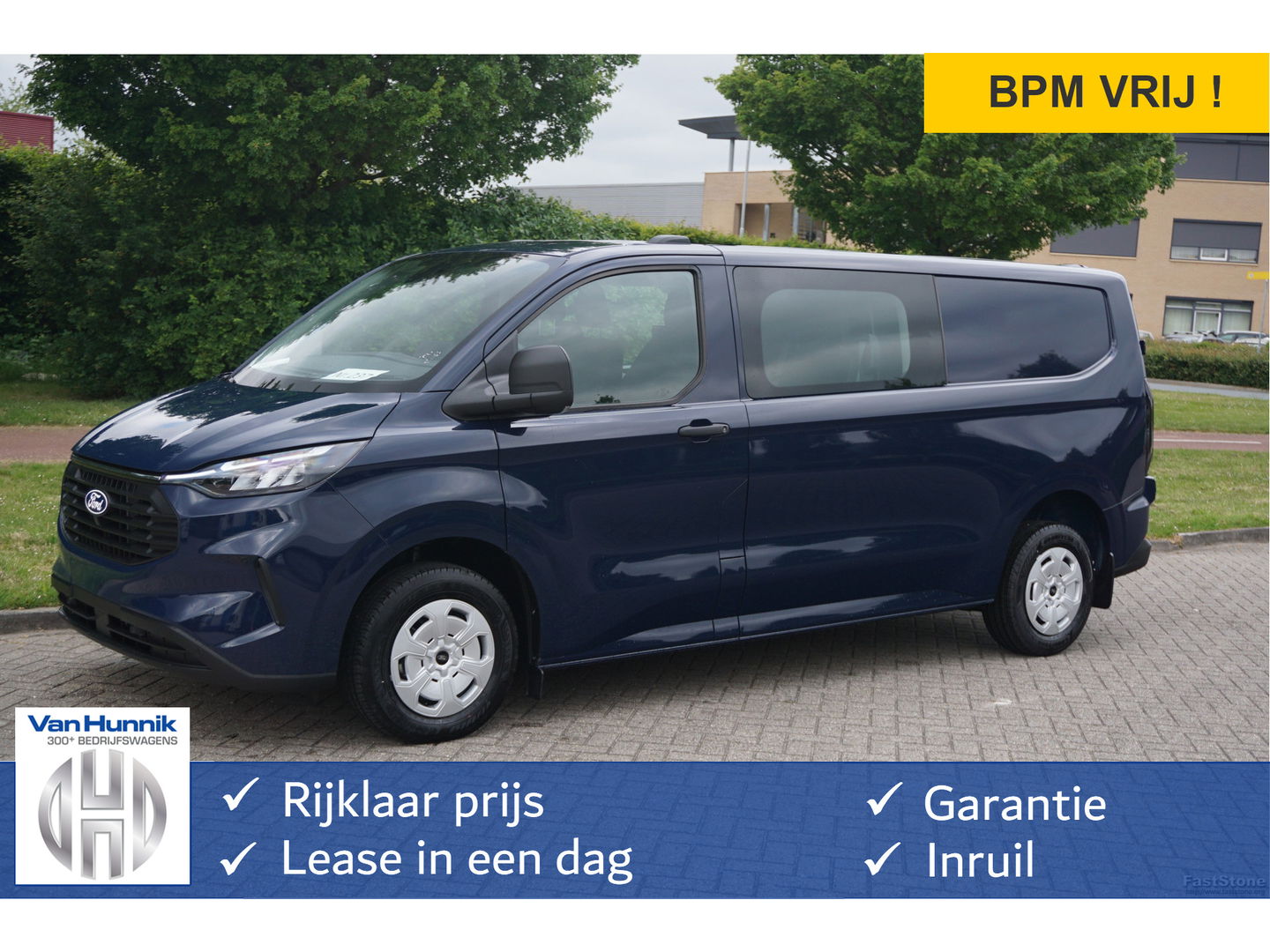 Ford Transit Custom 320L 170PK Trend DC AUT BPM VRIJ!! 13" Sync 4 Navi, Camera, LED!! NR. 237