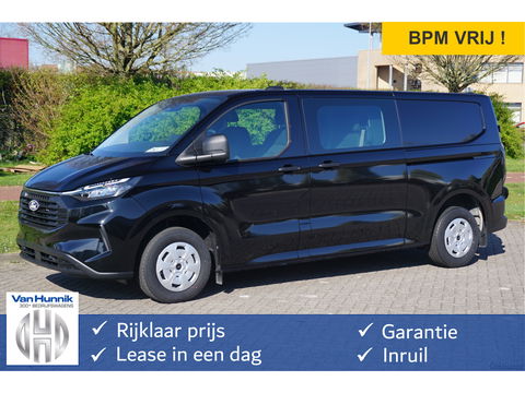 Ford Transit Custom 320L 136PK Trend Dubbel Cabine BPM VRIJ!! Apple CP/Android A. LED, 2x Schuifdeur, 5 Jaar Garantie!! NR. 185