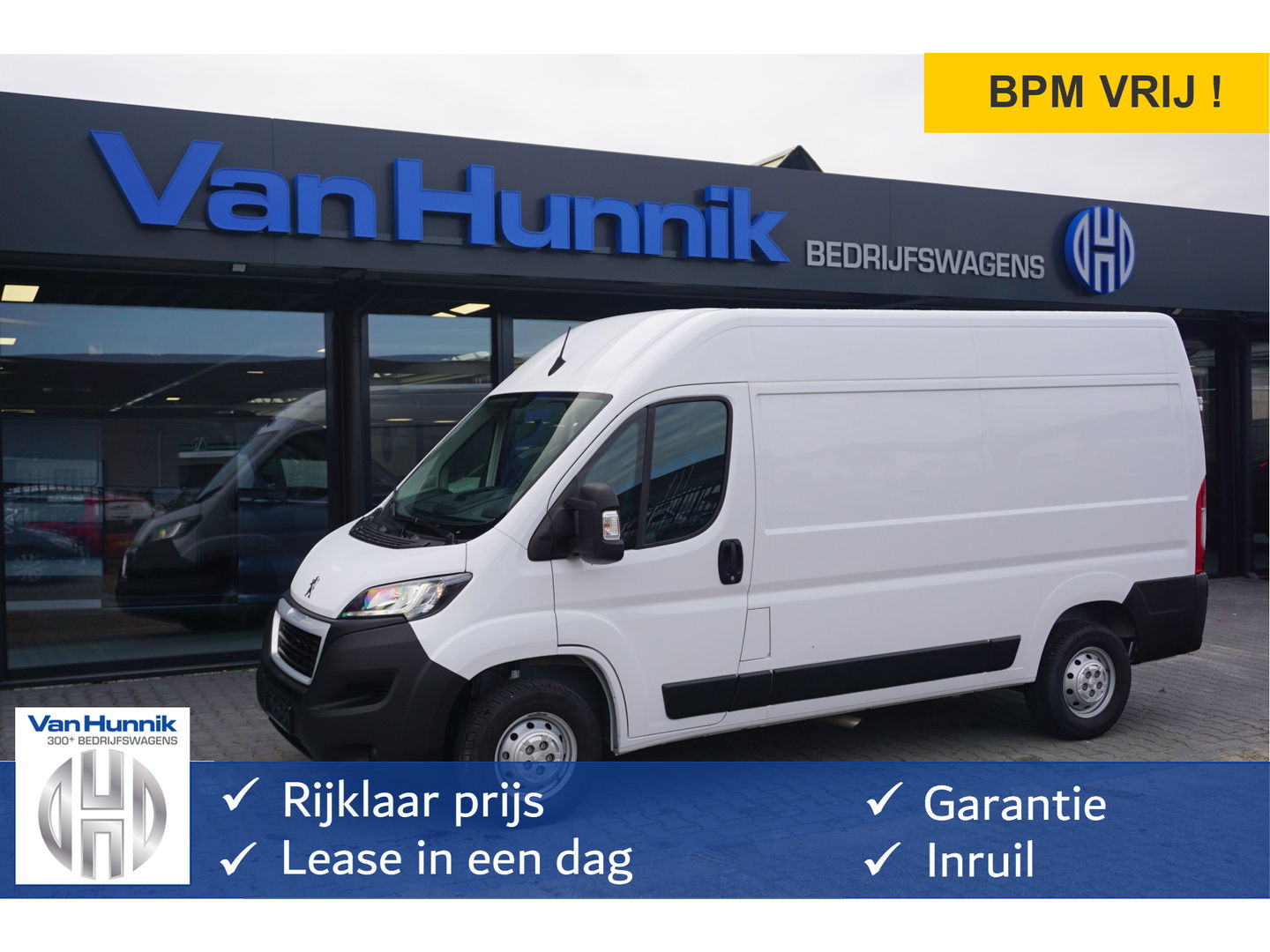 Peugeot Boxer 35 2.2 140PK L2H2 BPM VRIJ!! Apple CP / Android A, Airco, Cam, 270° Deur!! NR. J417*