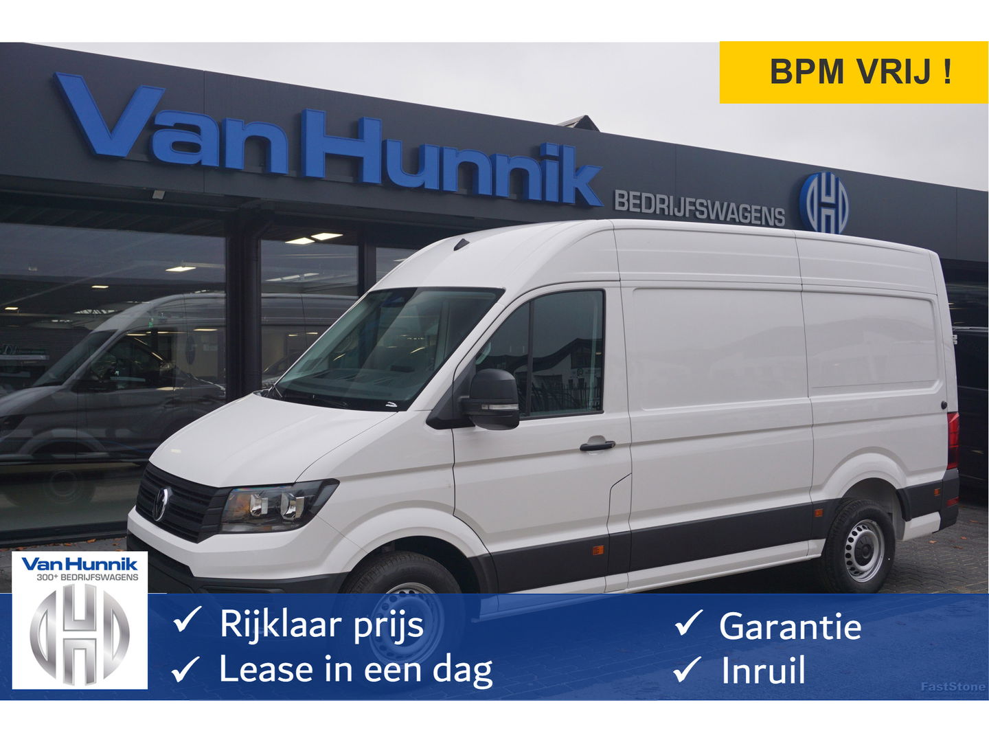 Volkswagen Crafter 35 140PK L3H3 Facelift BPM VRIJ 10" Scherm Apple CP/Android A, 270° deuren!! NR. J02*