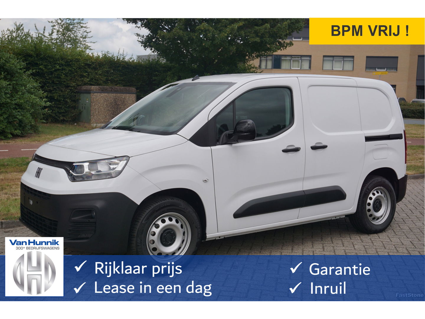 Fiat E-Doblò L1 50 kWh Plus BPM VRIJ Climate, Navi, Camera, Betimmering, 2x Schuifdeur!! NR. J634*