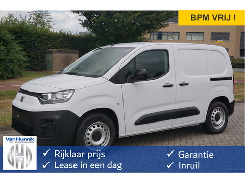 Fiat E-Doblò L1 50 kWh Plus BPM VRIJ Climate, Navi, Camera, Betimmering, 2x Schuifdeur!! NR. J634*