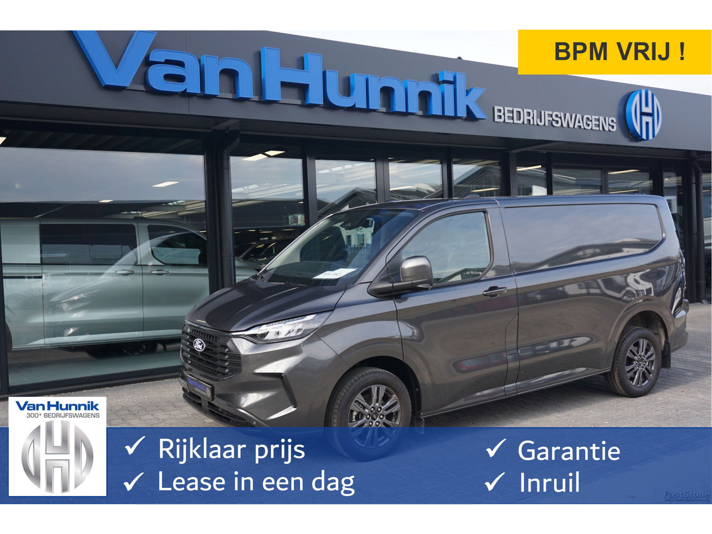 Ford Transit Custom 300S 150PK Limited BPM VRIJ!! Navi, Cam, Adap. Cruise, 17" LM, Trekhaak!! NR. A185