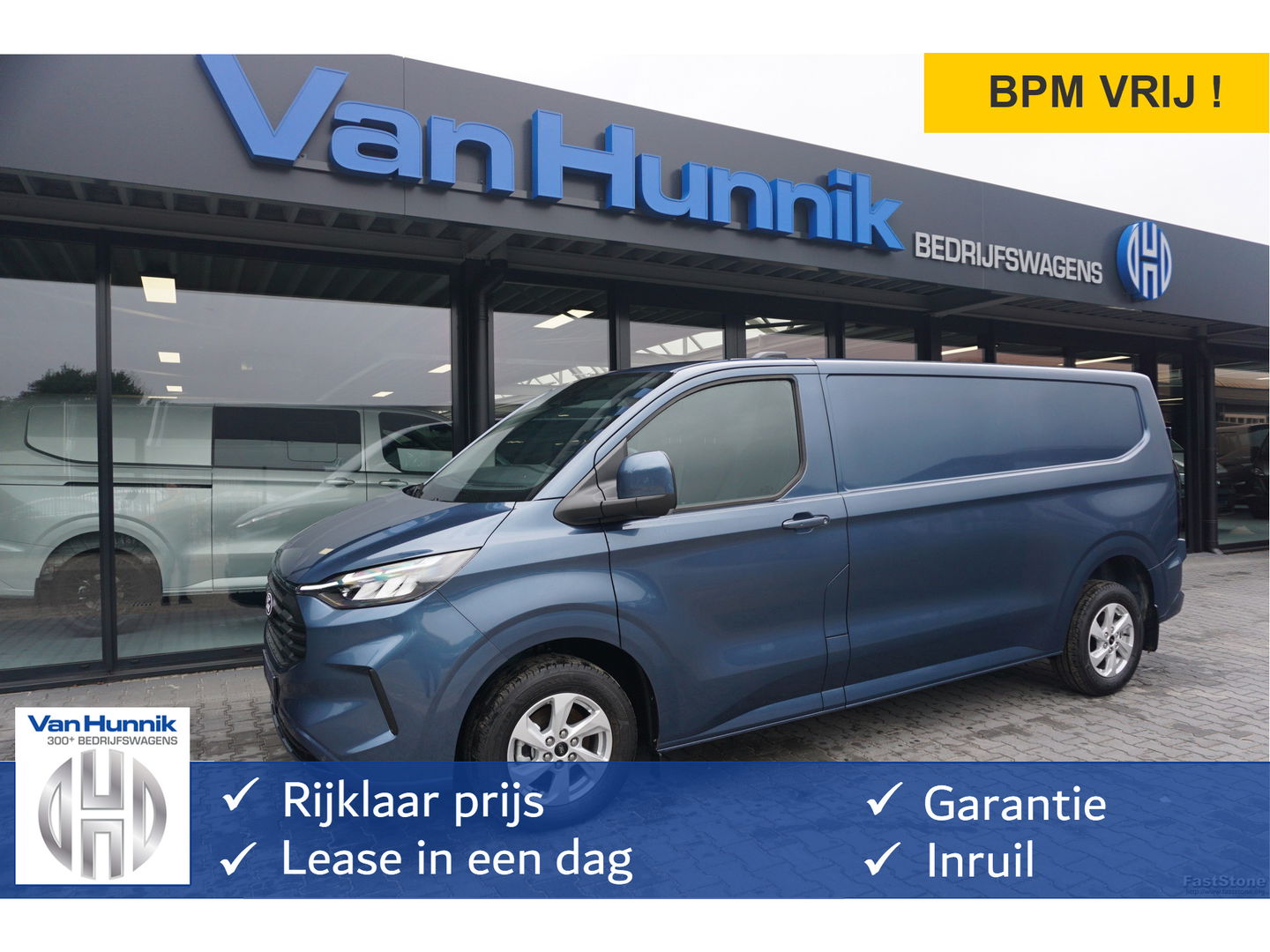Ford Transit Custom 300L 136PK Limited BPM VRIJ!! Navi, Cam, Adap. Cruise, 16" LM!! NR. A222