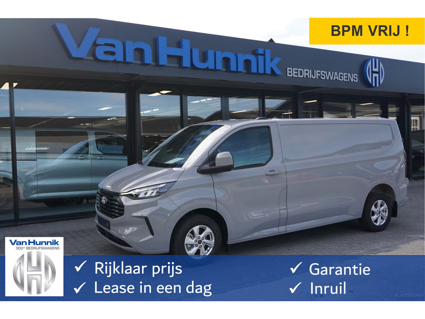 Ford Transit Custom 300L 136PK Limited BPM VRIJ!! Navi, Cam, Adap. Cruise, 16" LM!! NR. A225*