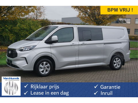 Ford Transit Custom 300L 170PK DC Limited AUT BPM VRIJ!! Navi, ACC, 360° Cam, 16" LM, Elek. Schuifdeur!! NR. 822