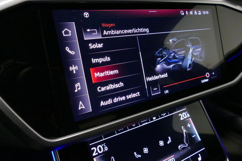 Audi A6 Avant 55 TFSI e quattro S Competition / S-Line / S6 Diffuser / Maxton Design Bodykit V.2 / Panoramadak / Elektr. verstelbare voorstoelen (links met memory) / Matrix LED / Ambienteverlichting / Apple Carplay - Android Auto / Trekhaak (zwenkbaar) / Stoelver