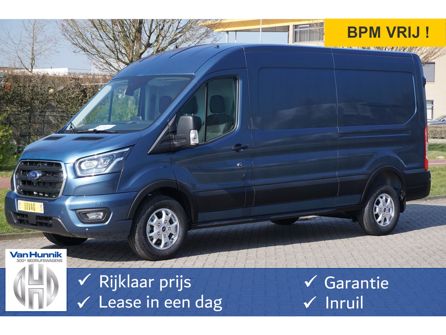 Ford Transit 350L 170PK L3H2 Limited AUT BPM VRIJ!! 12" Sync4 Navi + Camera, LM Velg, Xenon!! NR. 225