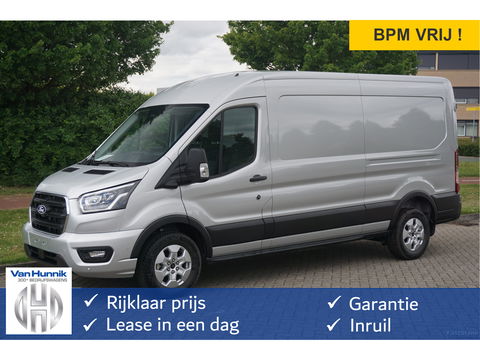 Ford Transit 350L L3H2 Limited AUT-8 130PK BPM VRIJ Navi, Adap. Cruise, 360° Cam, Trekhaak, Xenon!! NR. A253