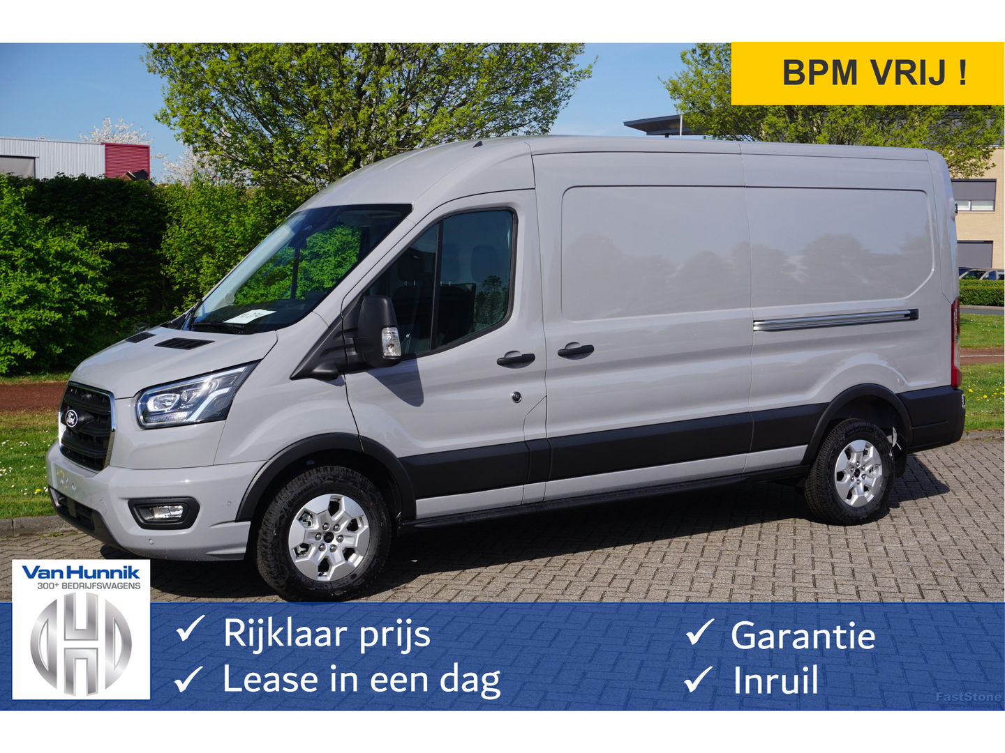 Ford Transit 350L L3H2 Limited AUT-8 165PK BPM VRIJ Navi, Adap. Cruise, 360° Cam, Trekhaak, 2x Schuifdeur!! NR. 219