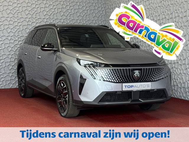 Peugeot 5008 - 1.2 HYBRID 145e. PANODAK GT LINE AUT. CARPLAY NAVI STOELVERW KEYLESS 7P 7 Persoons