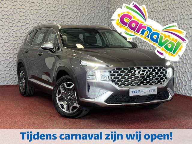 Hyundai Santa Fe - 1.6 T-GDI PHEV PREMIUM 7P AWD LEER ELEK.KLEP CAMERA NAVI STOEL/STUUR VERW. PLUG IN HYBRID phev