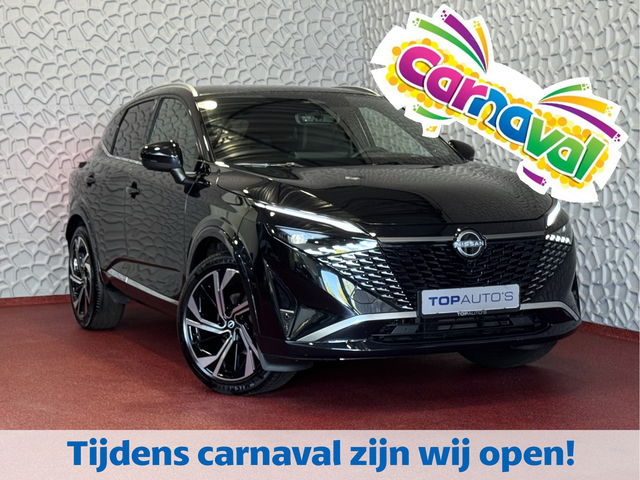 Nissan QASHQAI - 1.3 MHEV 160PK 4 CILINDER TEKNA PLUS BOSE 20''LMV LEER ALCANTARA PANO MASSAGE BOSE STOEL/STUUR/RUIT VERW MATRIX.LED ELEK.KLEP HEADUP 20''LMV GOOGLE NAVI 03/2025 ✅Top Auto's Wijchen , 30 Jaar Specialist in Nissan  : Alle Type's : Tekna / Plus / N-Design / 