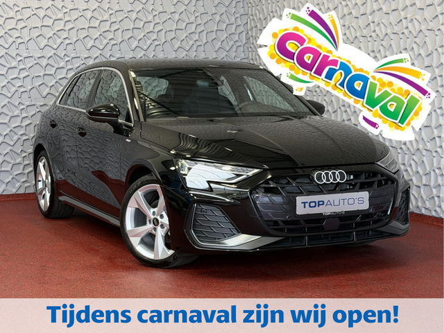 Audi A3 - Sportback 35 TFSI 3X S-LINE SCHUIFDAK SONOS MATRIX LED CAMERA STOELVERW ADAP.CRUISE ZWARTE HEMEL PANORAMA