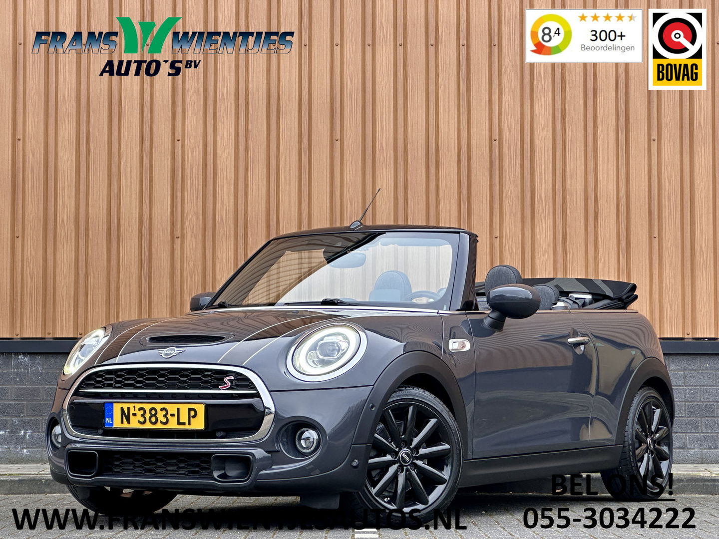 MINI Cabrio 2.0 Cooper S Night Jack Edition | Achteruitrijcamera | Adaptieve Cruise Control | Apple Carplay / Android Auto | Keyless Go/Entry | Head-Up Display | Parkeersensoren | Stoelverwarming |