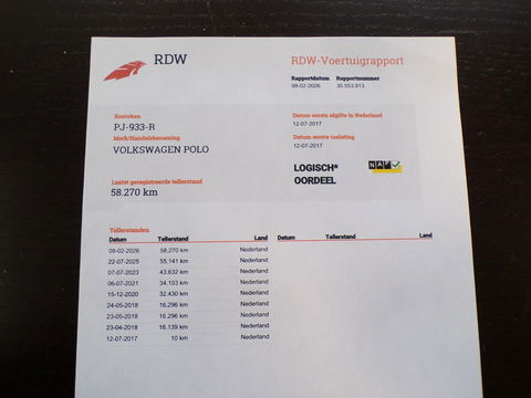 Volkswagen Polo 1.0 TSI 95PK BlueMotion Edition "Origineel NL!" Apple-carplay Stuurbediening Parkeersensoren Bluetooth Cruise