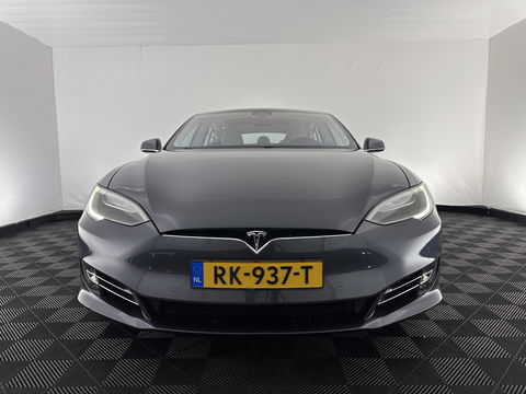 Tesla Model S 100D AWD [ 3-Fase-17kW] {SOH-86%} (INCL.BTW) *PANO-WINDOW | AUTO-PILOT | LEATHER | CCS-FASTLOADER | FULL-LED | NAVI-FULLMAP | KEYLESS | MEMORY-PACK | HEATED-COMFORTSEATS | DIGI-COCKPIT | 19"ALU*