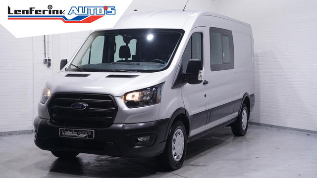 Ford Transit - 2.0 TDCi 130 pk L3H2 Dubbel Cabine Airco Camera, Trekhaak, PDC V+A, 6-Zits