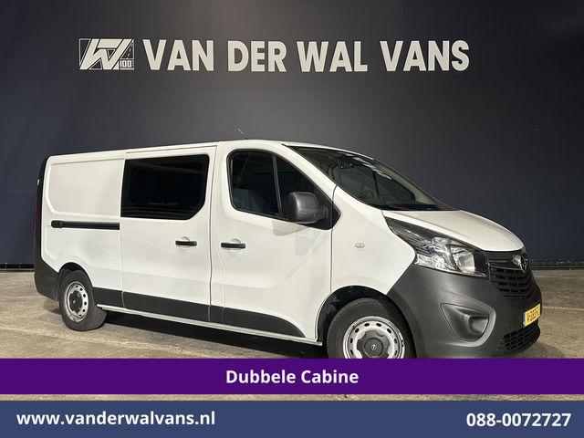 Opel Vivaro - 1.6 CDTI 122pk L2H1 *Rijklaar Direct Rijden* Dubbele Cabine Euro6 Airco | Camera | Trekhaak | LED | 5-Zits Cruisecontrol, Bluetooh-telefonie