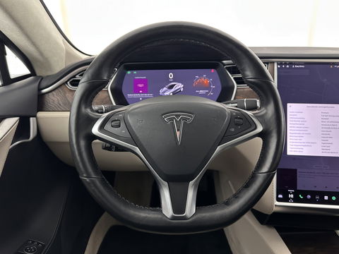 Tesla Model S 100D AWD [ 3-Fase-17kW] {SOH-86%} (INCL.BTW) *PANO-WINDOW | AUTO-PILOT | LEATHER | CCS-FASTLOADER | FULL-LED | NAVI-FULLMAP | KEYLESS | MEMORY-PACK | HEATED-COMFORTSEATS | DIGI-COCKPIT | 19"ALU*