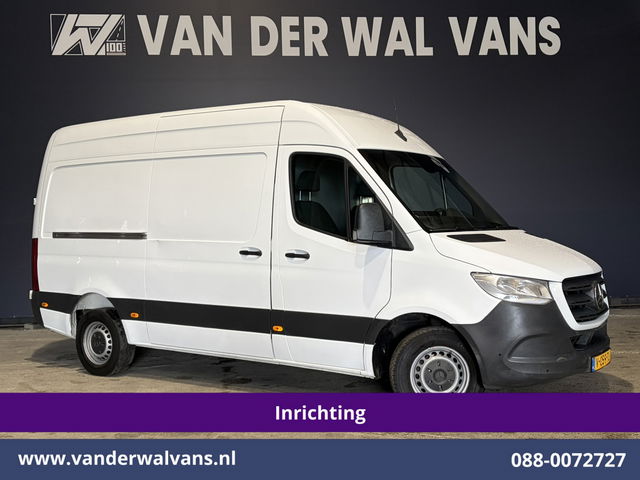 Mercedes-Benz Sprinter - 316 CDI 164pk L2H2 Inrichting Euro6 Airco | 2800kg Trekhaak | Omvormer | Camera | Apple Carplay | Cruisecontrol Android Auto, Parkeersensoren