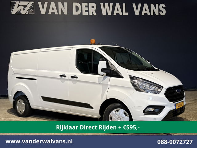 Ford Transit Custom - 2.0 TDCI 130pk L2H1 Inrichting Euro6 *Rijklaar Direct Rijden* Airco | Camera | LED | Cruisecontrol | Verwarmde voorruit Parkeersensoren, 2800kg trekvermogen, Bijrijdersbank