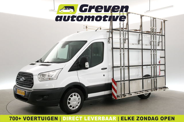 Ford Transit - 2.0 TDCI 170PK L2H2 | 2800kg Trekgew. | Trekhaak | Glasresteel | Airco | Cruise | 3-Zits | Glasauto | Parkeersens.