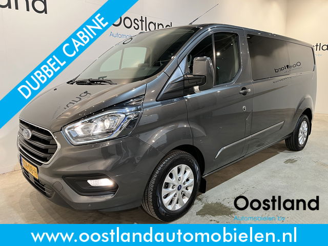 Ford Transit Custom - 2.0 TDCI L2H1 Limited 130 PK DC Dubbel Cabine / Euro 6 / Airco / Cruise Control / CarPlay / PDC / Navigatie / 16.200 KM !!