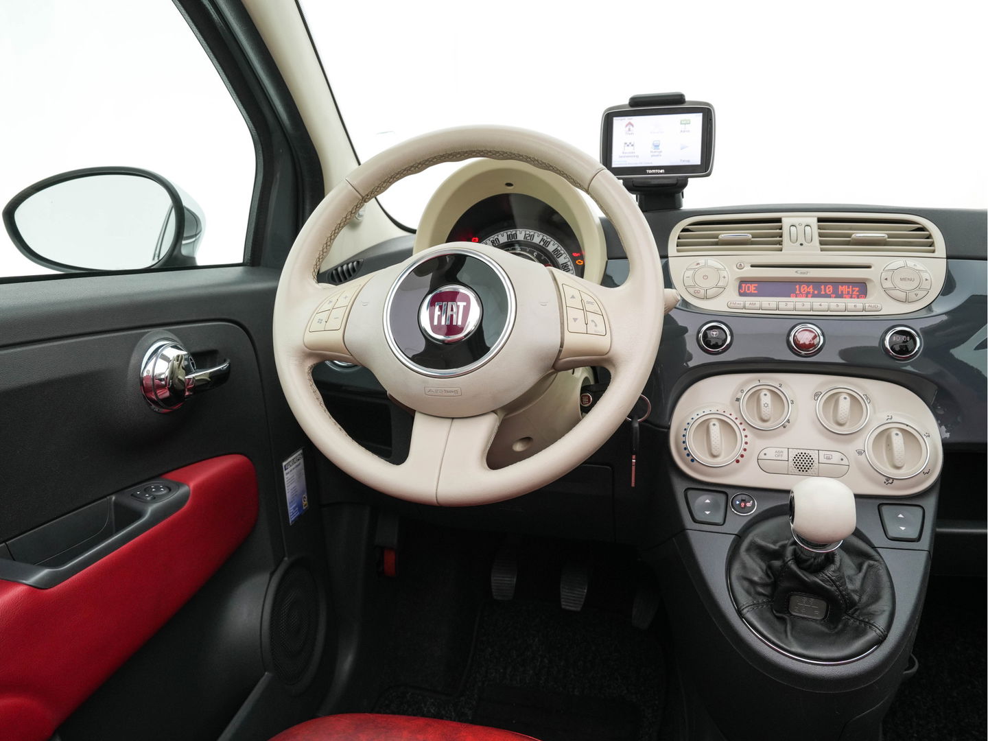 Fiat 500C 1.2 Lounge *LEATHER | TOM-TOM-NAVI | AIRCO | PDC | HEATED-COMFORTSEATS | INTERSCOPE-SOUNDSYSTEM | 15''ALU*