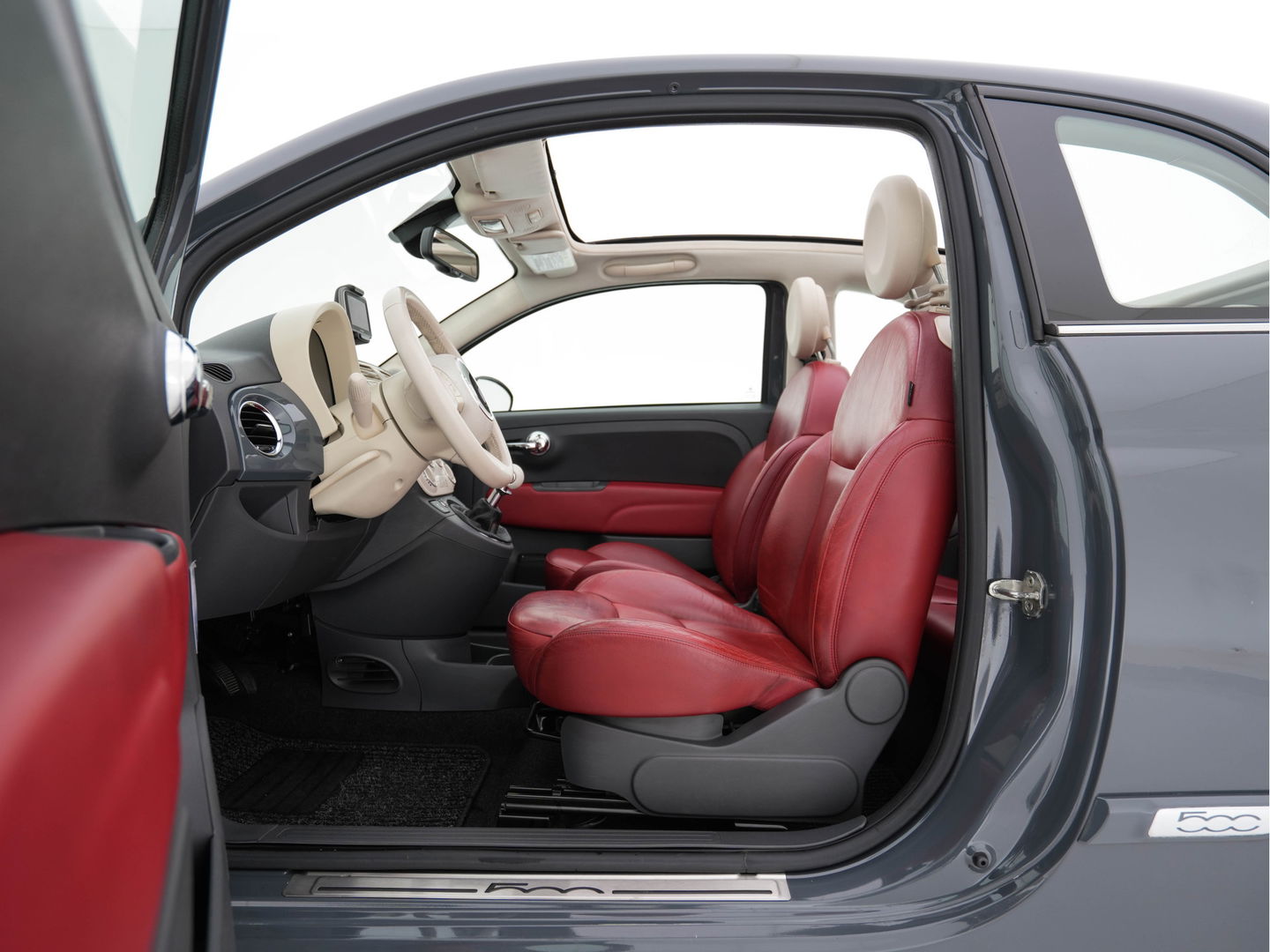 Fiat 500C 1.2 Lounge *LEATHER | TOM-TOM-NAVI | AIRCO | PDC | HEATED-COMFORTSEATS | INTERSCOPE-SOUNDSYSTEM | 15''ALU*