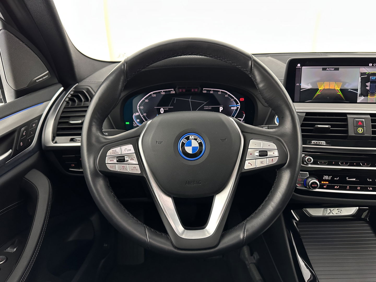 BMW iX3 High Executive 80 kWh [ 3-Fase-11kW ] {SOH-98%} (INCL-BTW) Aut. *PANO | LEATHER | HARMAN/KARDON | FULL-LED | BLINDSPOT | MEMORY-PACK | DIGI-COCKPIT | HEATED-SPORTSEATS | KEYLESS | TOPVIEW | DAB+ | NAVI-FULLMAP | HEAD-UP | PRIVACY-GLASS | .