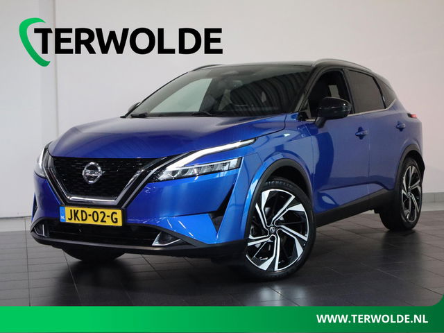 Nissan QASHQAI - 1.3 MHEV Xtronic Tekna Plus | AUTOMAAT | Panoramadak | Lederen Bekl. | BOSE Audio |