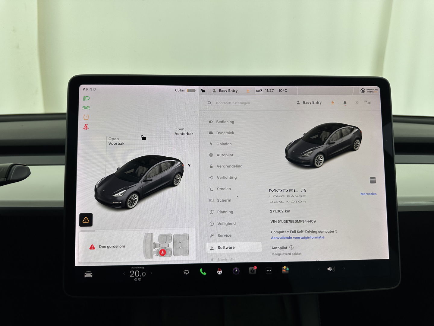 Tesla Model 3 ⚠️HV-BATTERY-DEFECT⚠️ Long Range AWD 75 kWh [ 3-Fase ] {SOH-86%} (INCL-BTW) Aut. *PANO | AUTOPILOT | LEATHER | KEYLESS | FULL-LED | MEMORY-PACK | TOPVIEW | DAB | CARPLAY | DIGI-COCKPIT | LANE-ASSIST | COMFORTSEATS | 19"ALU*