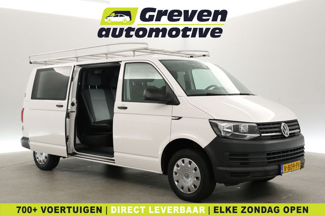 Volkswagen Transporter - 2.0 TDI 140PK L2H1 | DC | 6 Zits | Airco | Carplay | Navi | Imperiaal | Trekhaak
