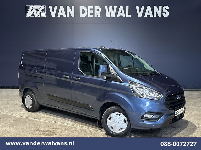 Ford Transit Custom - 2.0 TDCI 131pk L2H1 Euro6 Airco | Camera | LED | Cruisecontrol | Verwarmde voorruit Parkeersensoren, Bijrijdersbank, 2800kg trekvermogen