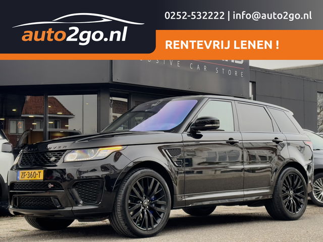 Land Rover Range Rover Sport - SVR 5.0 V8 SUPERCHARGED 551PK 102D.KM. PANODAK SPORTLEDER NAVI HEADUPP CAMERA ETC.FULL-OPTION !!