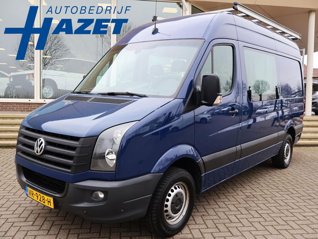 Volkswagen Crafter - 35 2.0 TDI 136 PK L2H2 7-PERSOON DUBBEL CABINE + TREKHAAK 3500 KG | NAVIGATIE | CRUISE CONTROL | AIRCO