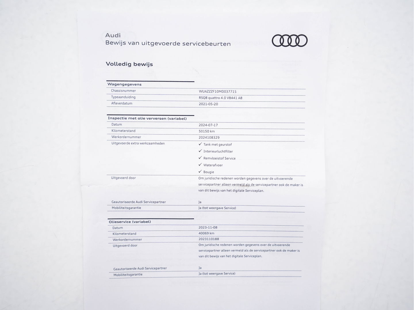 Audi RS Q8 4.0 TFSI quattro *MILLTEK | CERAMIC-BRAKES | PANO | HEAD-UP | CARBON-PACK | LEATHER | MEMORY-PACK | 4-WHEEL-STEERING | AIR-SUSPENSION | BANG&OLFUSEN | ADAPTIVE-CRUISE | BLINDSPOT | TOP-VIEW | SOFT-CLOSE | NIG