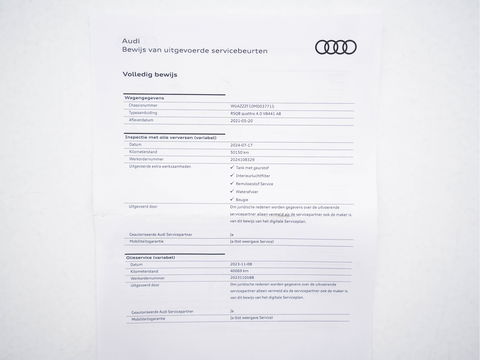 Audi RS Q8 4.0 TFSI quattro *MILLTEK | CERAMIC-BRAKES | PANO | HEAD-UP | CARBON-PACK | LEATHER | MEMORY-PACK | 4-WHEEL-STEERING | AIR-SUSPENSION | BANG&OLFUSEN | ADAPTIVE-CRUISE | BLINDSPOT | TOP-VIEW | SOFT-CLOSE | NIG