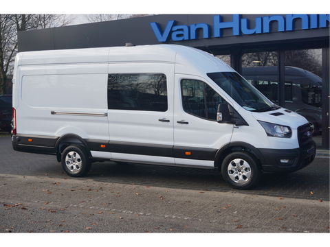 Ford Transit 350L 130PK L4H3 Dubbel Cabine BPM VRIJ!! Navi, ° Camera, Adap. Cruise, LM Velg!! NR. A240